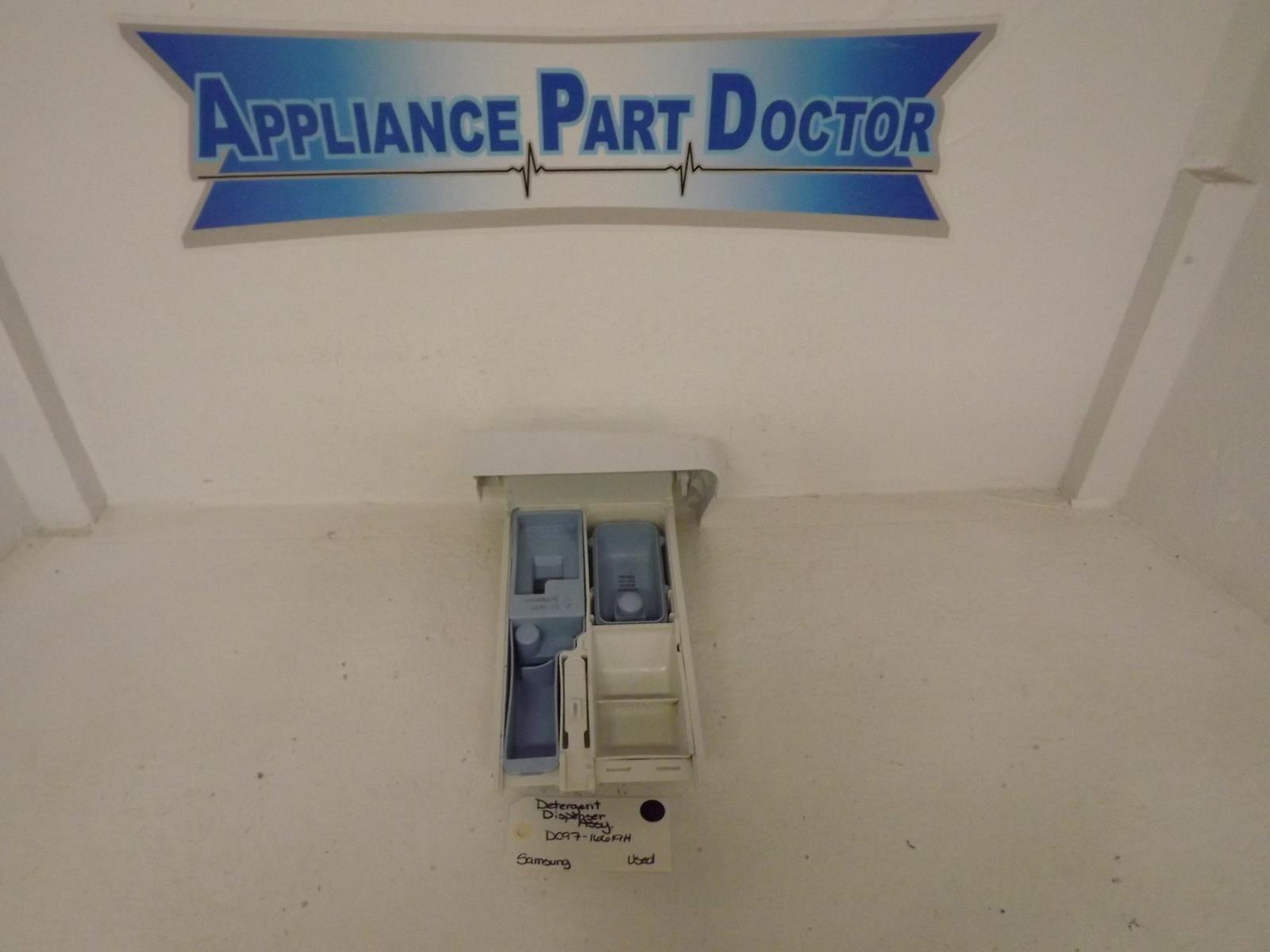 Samsung Washer DC97-16619H Detergent Dispenser Assembly Used Samsung Washer DC97-16619H Detergent Dispenser Assembly Used